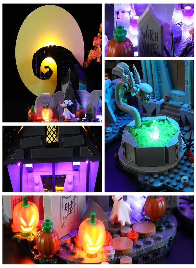 YEABRICKS LED Light for 21351 Ideas Disney Tim Burton's The Nightmare Before Christmas Building Blocks Model (Building Set NOT Included) - Image 4